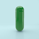 Mint Flavored Gelatin Capsules Size 00 Green/Green (Box of 75,000) - Mint