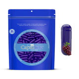 Grape Flavored Gelatin Capsules Size 0 Purple/Purple - 1000 Count - 1000