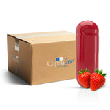 Strawberry Flavored Gelatin Capsules Size 0 Red/Red (Box of 100,000) - Strawberry