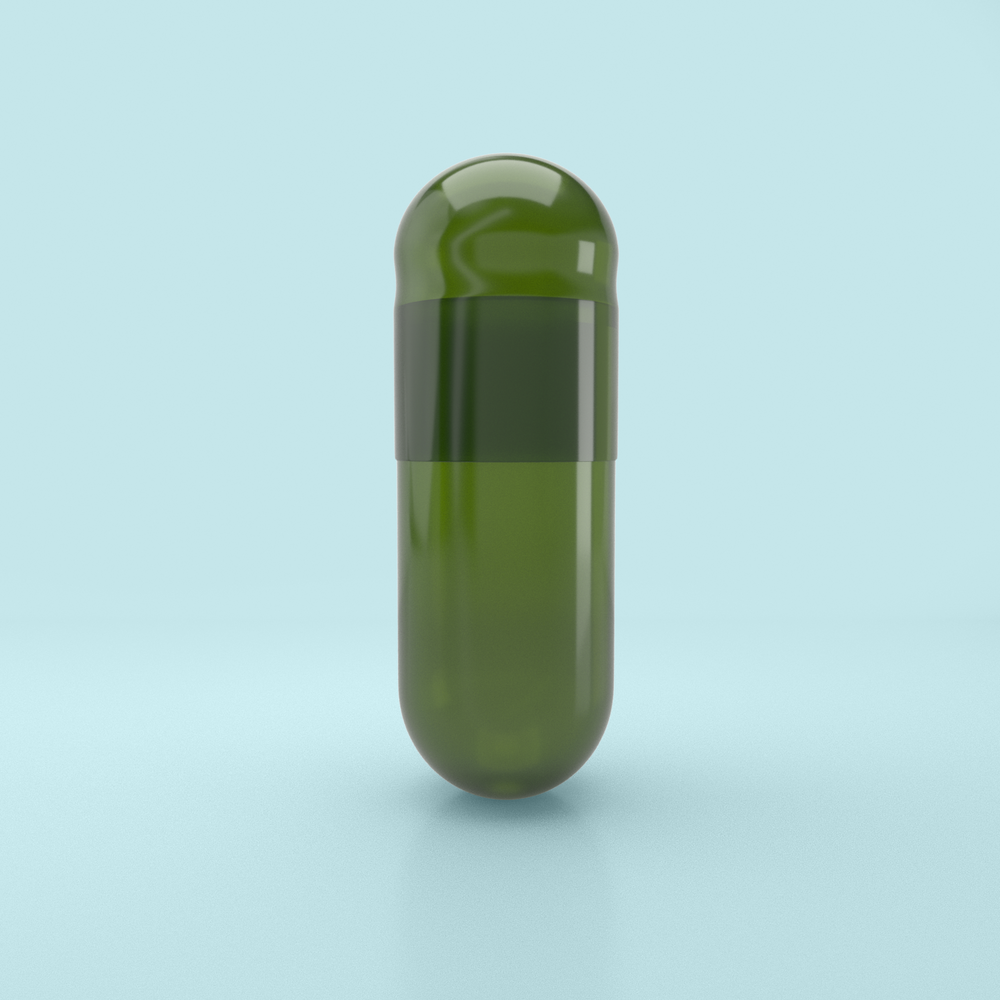 Capsuline Chlorophyll Empty Vegetarian Capsules Size 0 - Green/Green - TiO2-Free (Box of 100,000)