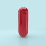 Strawberry Flavored Gelatin Capsules Size 0 Red/Red (Box of 100,000) - Strawberry