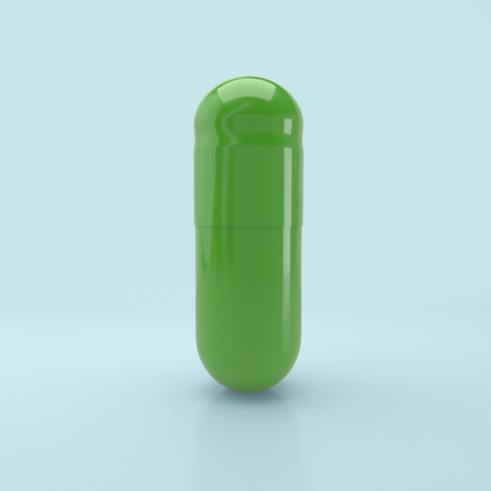 Lime Flavored Gelatin Capsules Size 0 Light Green/Light Green - 100 Count - 100