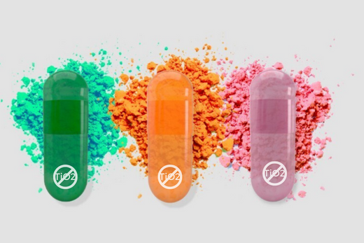 Empty TiO2 free Capsules