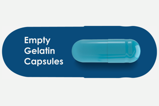Empty gelatin capsule infographic