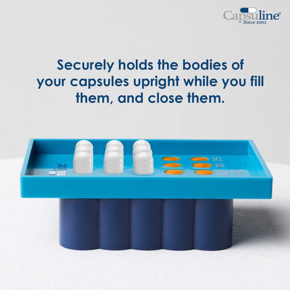 Clear Size 00 Empty Gelatin Capsules by Capsuline - 1000 Count + Holding Tray Size 00 for 25 capsules