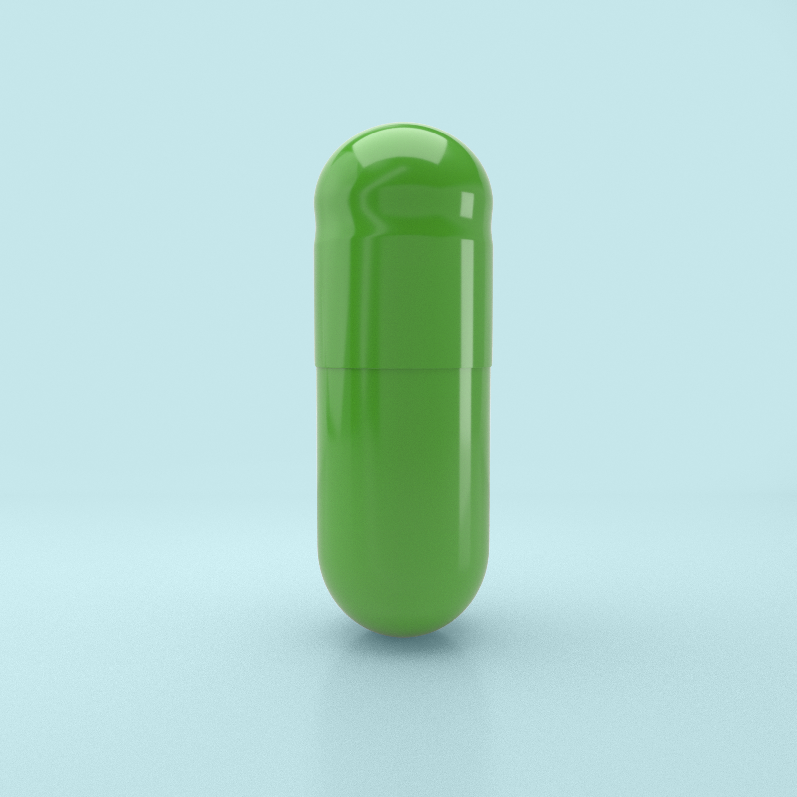 Lime Flavored Gelatin Capsules Size 0 Light Green/Light Green (Box of 100,000) - Lime