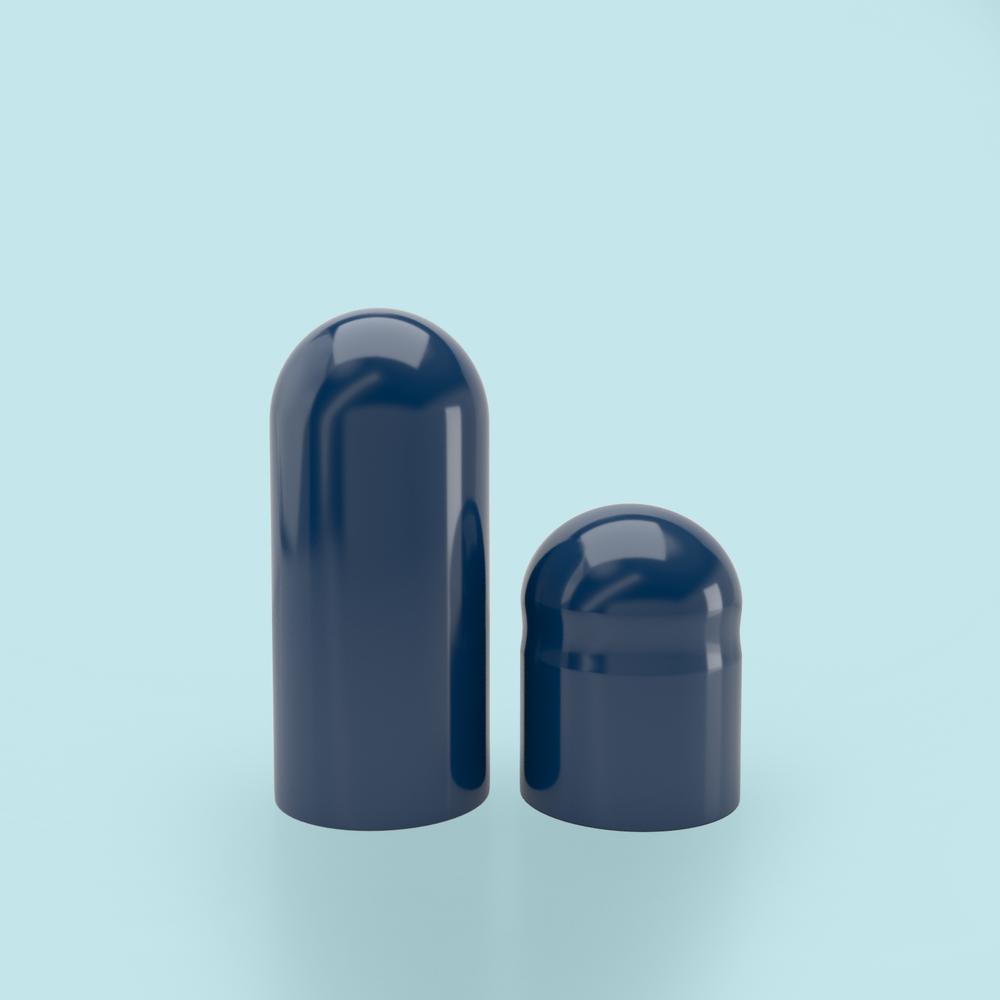 Colored Gelatin Capsules Size 00 Dark Blue/ Dark Blue (Box of 75,000) - SEPARATED - Dark Blue
